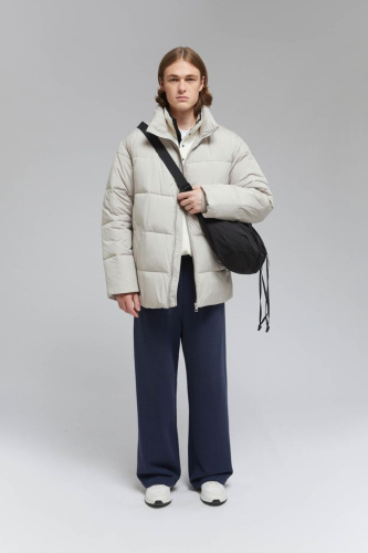 Утепленная куртка с воротником-стойкой