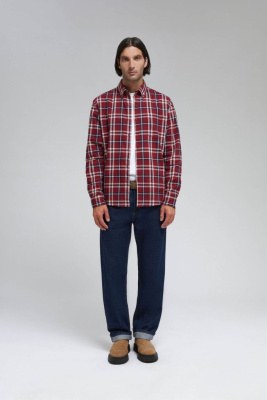 Рубашка из хлопковой фланели в клетку