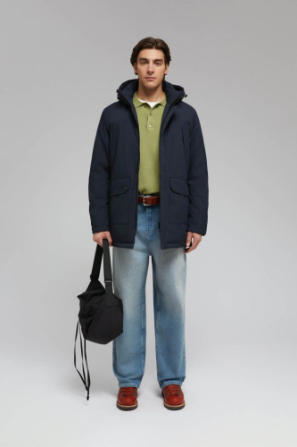 Утепленная парка с капюшоном