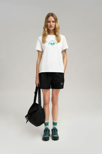 Футболка прямого кроя из хлопкового джерси