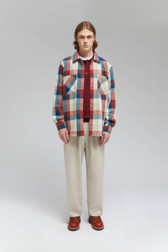 Рубашка из хлопковой фланели в клетку