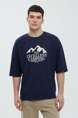 Футболка из хлопка с принтом