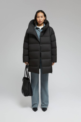 Стеганый пуховик с натуральным пухом