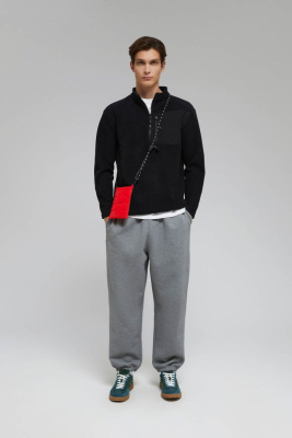 Толстовка-поло с накладным карманом