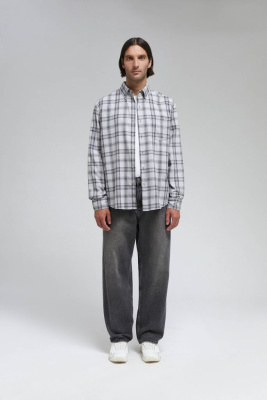 Рубашка из хлопковой фланели в клетку