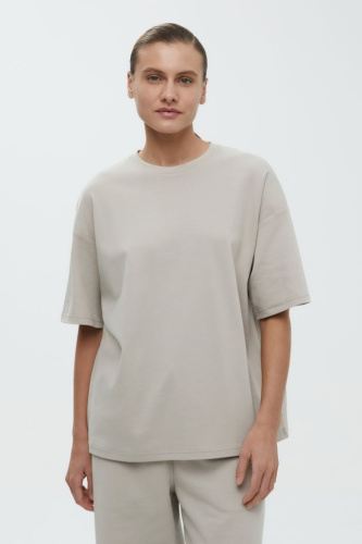 Оверсайз футболка из трикотажного интерлока