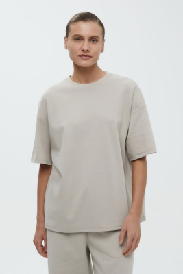 Оверсайз футболка из трикотажного интерлока