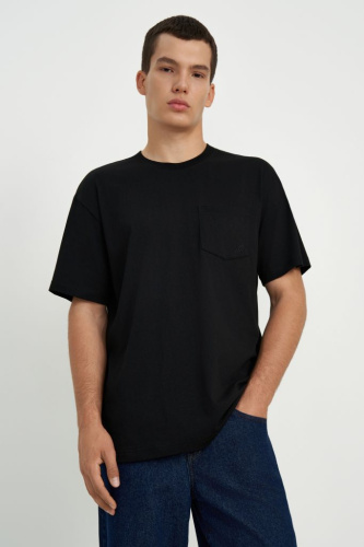 Футболка из хлопка свободного силуэта