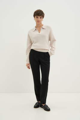 Брюки с шерстью на высокой посадке