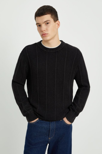 Джемпер из хлопка полуприлегающего силуэта