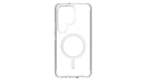 Чехол-накладка KWI-NI Magsafe для Samsung Galaxy S24 Ultra силиконовый (прозрачный)