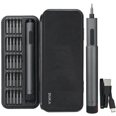 Электрическая отвертка Xiaomi DUKA Е2 Electric Precisoon Screwdriver Set 25 в 1 (черный)