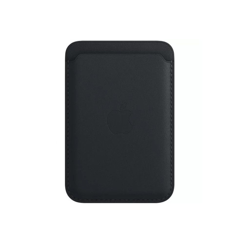 Чехол iPhone Leather Wallet MagSafe (Black)
