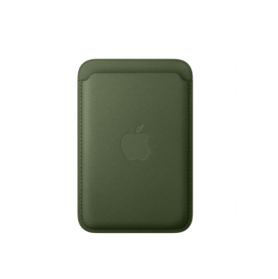 Чехол iPhone Leather Wallet MagSafe (Green)