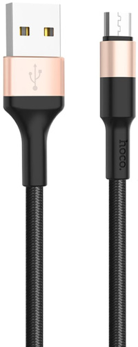 Кабель Hoco RA3 USB/microUSB 1 м Чёрный