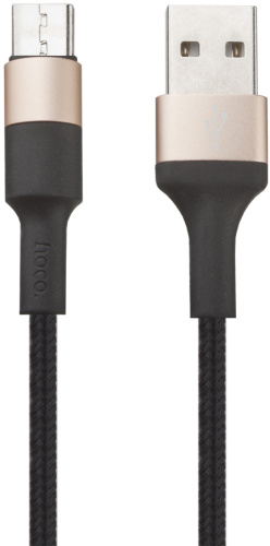 Кабель Hoco X26 USB/microUSB 1 м Чёрный