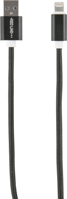 Кабель Red Line Tech USB/Apple Lightning 1 м Чёрный