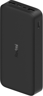 Портативное зарядное устройство Xiaomi Redmi Fast Charge Power Bank 20 000 мАч Чёрное