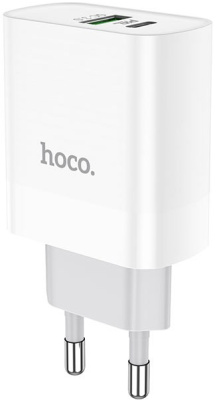 Зарядное устройство Hoco C80A Rapido USB/USB-C 20 Вт Белое