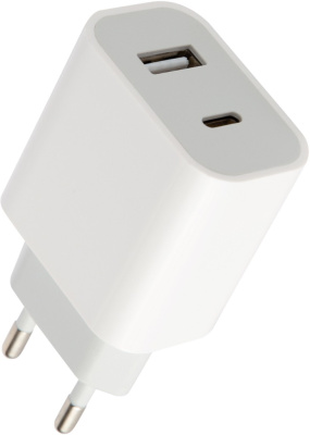 Зарядное устройство Red Line NQC-13 USB/USB-C 20 Вт Белое