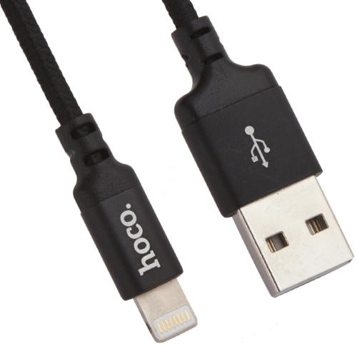Кабель Hoco X14 USB/Apple Lightning 1 м Чёрный