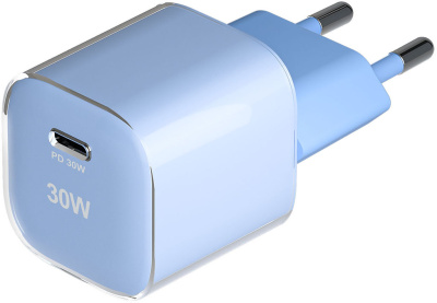 Зарядное устройство Red Line NQC-17 USB-C 30 Вт Голубое