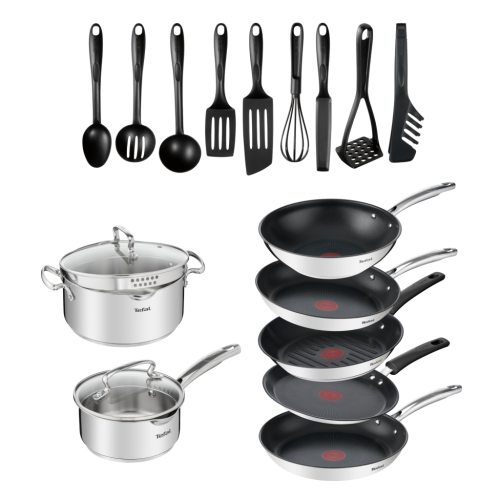 Набор посуды Сковорода 24/26+Кастрюля 20 см+Ковш 16 см+ кух.предметы Duettо+