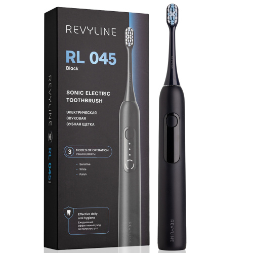 Электрическая звуковая зубная щётка Revyline RL 045 Black