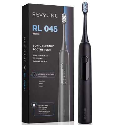 Электрическая звуковая зубная щётка Revyline RL 045 Black