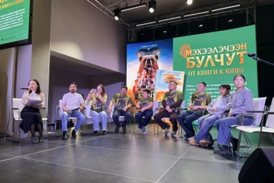 Создатели якутского фильма «Мои таежные каникулы» встретились с читателями детской библиотеки / Мария Горохова   
