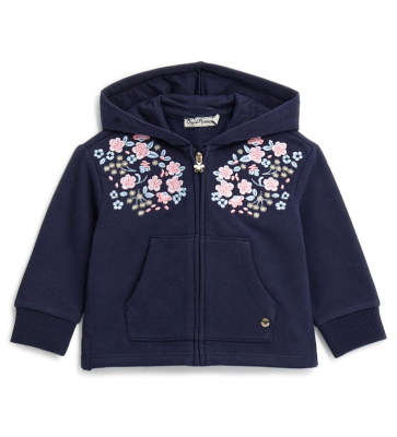 Толстовка на молнии для маленькой девочки