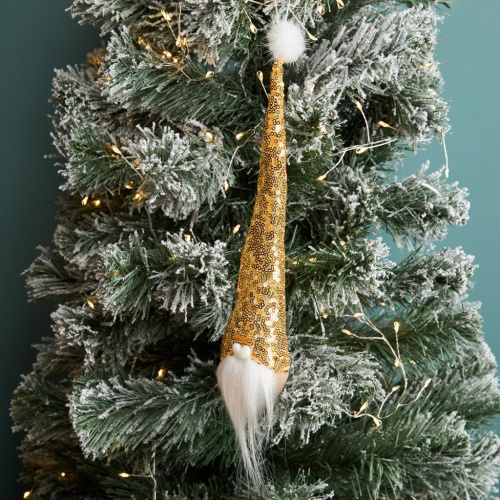 Елочная игрушка Золотой гном/Gnomo d'oro