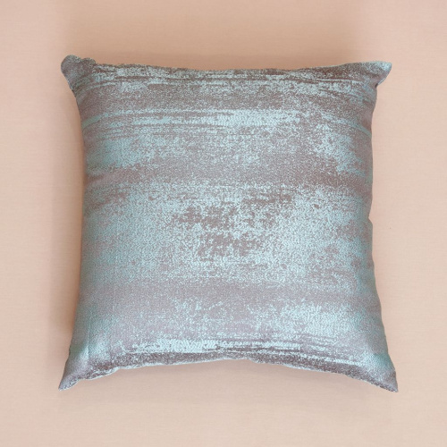 Подушка декоративная Роспись/Pittura, бирюзовая