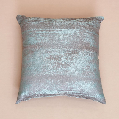 Подушка декоративная Роспись/Pittura, бирюзовая