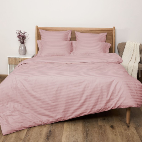 Постельное белье Нежно-розовый/Soft pink, страйп-сатин