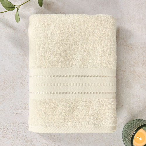 Полотенце махровое Базена/Basena, молочное