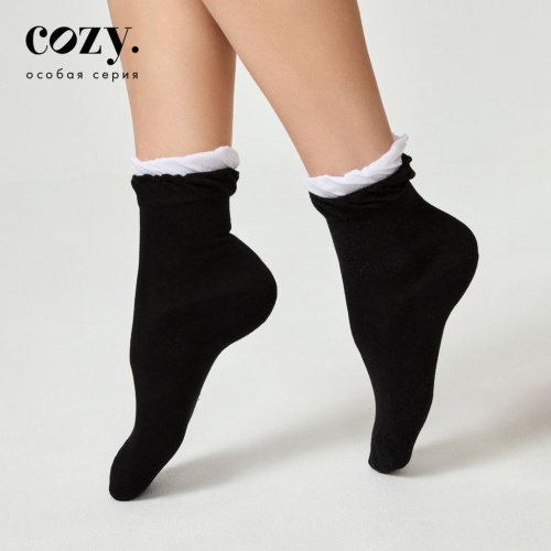 Носки Черная магия, черный/бежевый