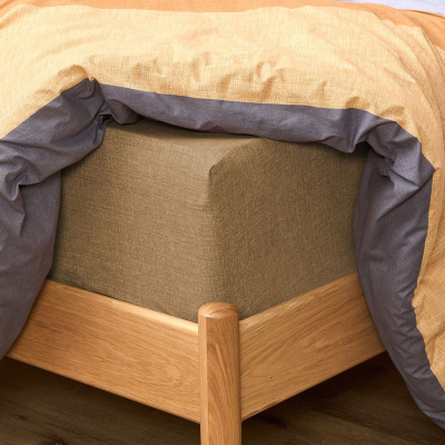 Простыня на резинке Тесситура/Tessitura, коричневая