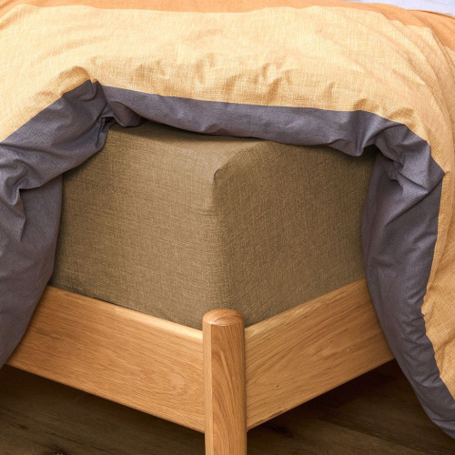 Простыня на резинке Тесситура/Tessitura, коричневая