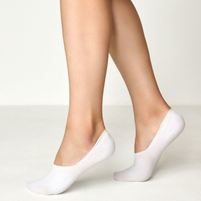 Следки Сокс, белые/черные