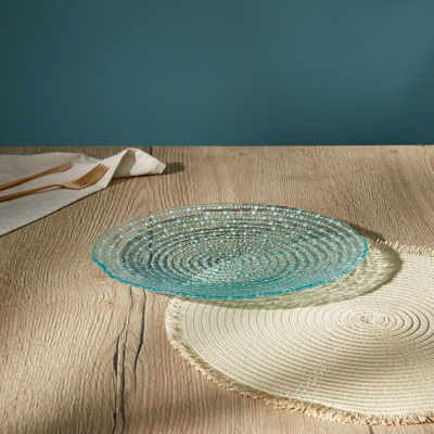 Тарелка Высокий прилив/Alta marea, бирюза