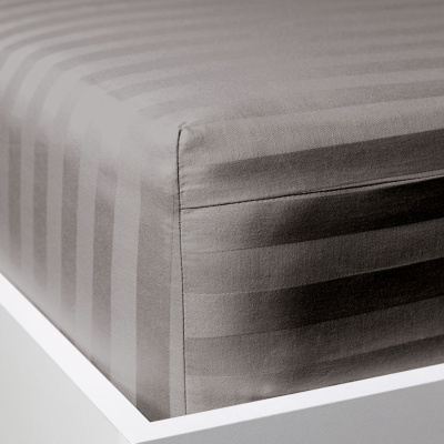 Простыня на резинке Графит/Graphite