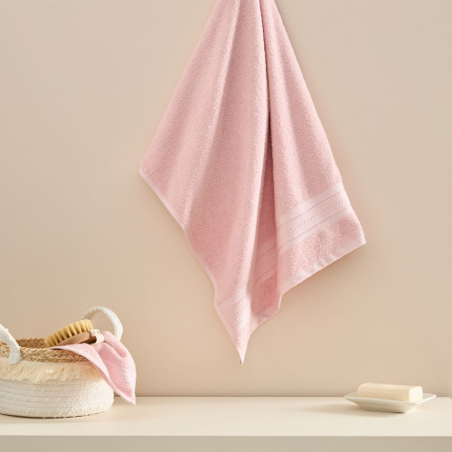 Полотенце махровое Базена/Basena, розовое