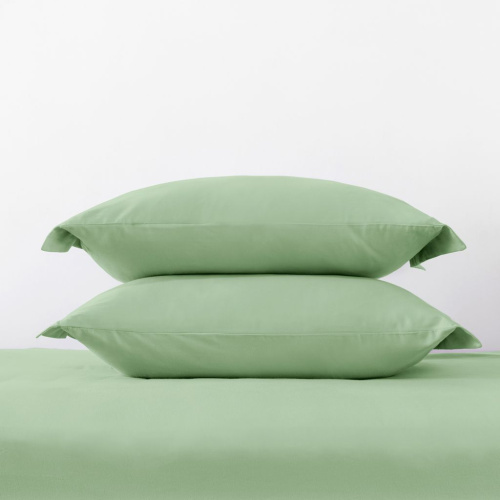 Комплект наволочек Дымчато-зеленый/Smoke green с ушками