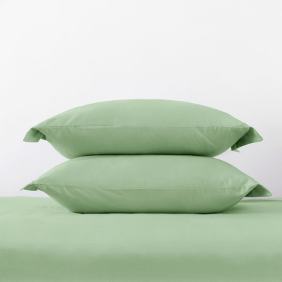 Комплект наволочек Дымчато-зеленый/Smoke green с ушками