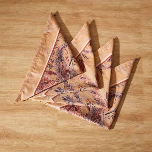 Набор салфеток Пайсли/Paisley, охра