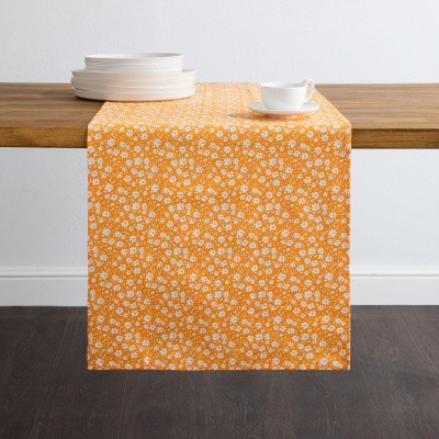 Скатерть-дорожка Милфер/Milfer, оранжевая