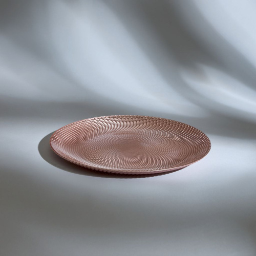 Тарелка Воскресное утро/Sunday morning, розовая