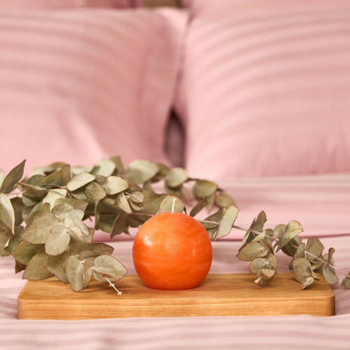 Свеча Пламя/Fiamma круглая, оранжевая