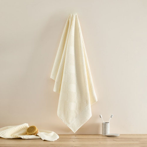 Полотенце махровое Зигзаг/Zigzag, лен